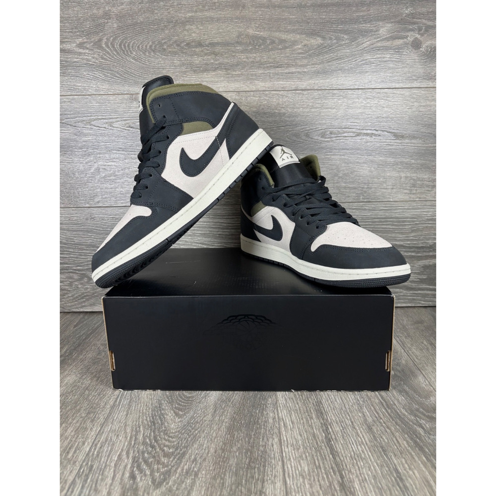 Nike Air Jordan 1 Mid SE Light Orewood Brown Off Noir HV4091-102 Men’s Size 11 - Picture 6 of 10